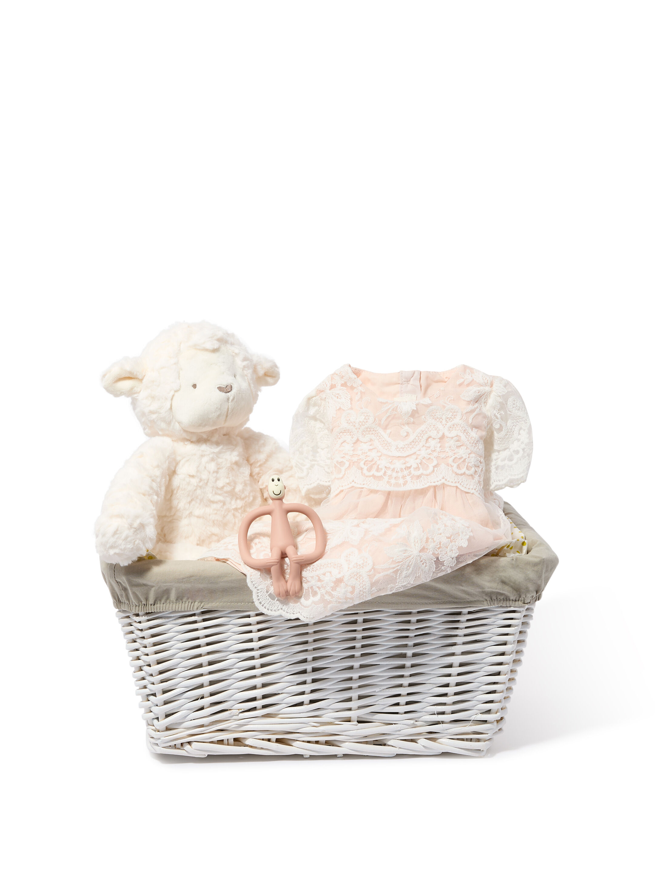 Baby Girl Gift Hamper - 3 Piece Set with Lace Frill Dress image number 1